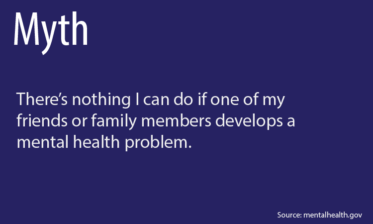 Myth 3: There's nothing I can do to help